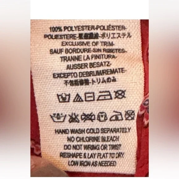 Free People Red Shirt Top M Sheer Button Front Long Sleeve Boho Preppy Slouchy - Picture 6 of 7